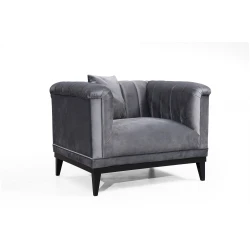 Atelier del Sofa Fotelja Trendy 105x79x89cm Tamnosiva
