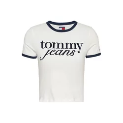 Tommy Jeans Majica mornarska/bela