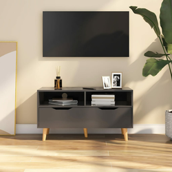 TV ormarić sivi 90 x 40 x 48,5 cm konstruirano drvo