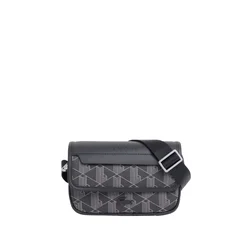 LACOSTE Ročna torbica Lacoste Sacoche messenger a Rabat The Blend Noir Gris črna