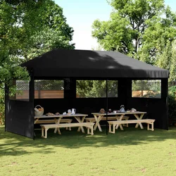 Šator za zabave Crna 292 x 580 x 315 cm Oxford tkanina