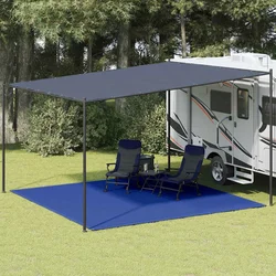 Tepih za šator 400 x 400 cm plavi HDPE