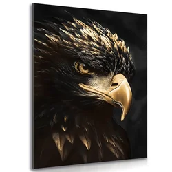 Slika črno zlati orel - 100x150