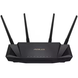 Asus Wi-Fi Ruter RT-AX58U Wireless AX3000 Dula-Band, USB, MU-MIMO, AiMesh, Black