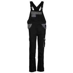 MONSUN Radne pantalone na tregere MS12 Warsaw/ crna/siva