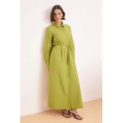 Trendyol Modest Ženska haljina Tctss26Eb00105, Zelena