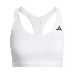 Ženski nedrček adidas Optime Essentials Workout Medium Support Bra White M