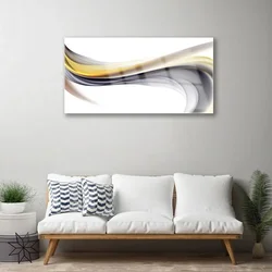 tulup.si Slika na steklu Abstrakcija graphics 100x50 cm 4 obešalnika
