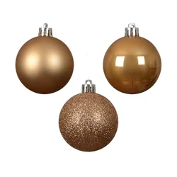 Set novogodišnjih ukrasa 023044, 10 komada, 6 cm, Braon