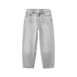 MANGO KIDS Kavbojke siv denim