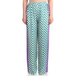 SILVIAN HEACH Ženske pantalone GPP23469, Zeleno-bele