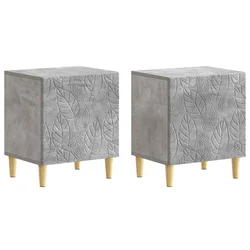 Noćni ormarić 2 pcs Betonska siva 43 x 34,5 x 50 cm