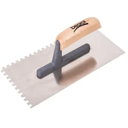 Gleterica sa drvenom drškom nazubljena 280 x 130 mm 8x8 Beorol