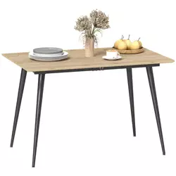 Homestar Raztegljiva jedilna miza 120x75x77 cm naravna