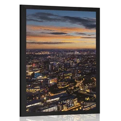 Plakat pogled z letala na London - 30x45 silver