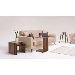 Hanah Home Set klub stočića 3Shp10, 3 komada, Šarena
