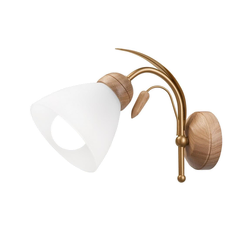 Zidna svetiljka TULIPAN 1xE27/60W/230V hrast