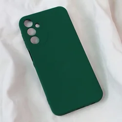 Maska za mobilni telefon Samsung Galaxy A15 5G TERACELL SOFT VELVET, Tamnozelena