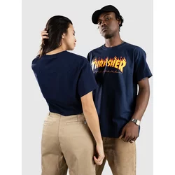 Thrasher Flame majica navy Gr. S