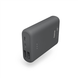 HAMA Supreme 10HD Power Pack, 10000mAh, Tip C 1 X USB-C, 2 X USB-A