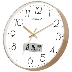Compas Zidni sat C3219AY, 35 cm, Zlatne boje