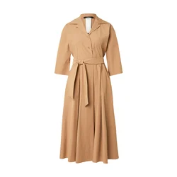 Weekend Max Mara Srajčna obleka Padana 2615221062 Rjava Regular Fit