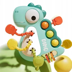 SENZORIČNA IGRAČA, GRIZALCA ZA OTROKE, MONTESSORI, DINOZAVER, BARVNA