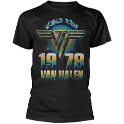 Van Halen Majica World Tour 78 Unisex Black M