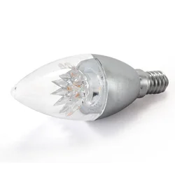 FSL LED sijalica sveća, E14, 6,5W, 6500K, Srebrna