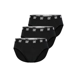 Cristiano Ronaldo CR7 Komplet spodnjih hlač slip? Main Basic Brief 3-Pack 8100-66-900 Črna