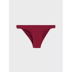 Sinsay - Jednobojni donji deo bikinija sa završetkom u stilu školjke - maroon
