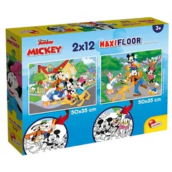 Lisciani Puzle Maxi Mickey 86559, 2x12