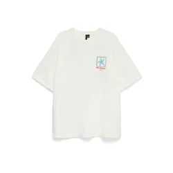 VERO MODA Majica VMTAZ HAILEY  modra / rumena / rdeča / bela
