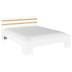 Krevet Foster 160/200 cm , bela, hrast artisan
