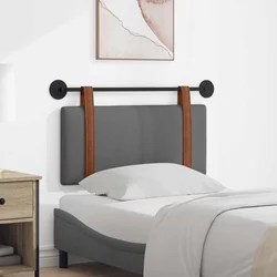 vidaXL Visoki naslon za glavo Temno siva 80 x 40 cm Konstruiran les