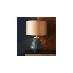 Endon 93059 - Stona lampa ALYSSIA 1xE27/10W/230V zlatna/plava