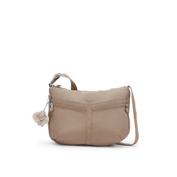 KIPLING Torba za čez ramo Izellan temno bež