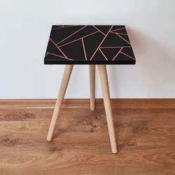 Hanah Home Klub sto Shp335, 35x42x35 cm, Crni