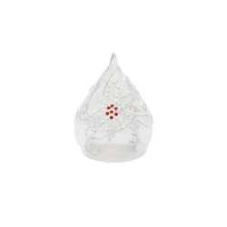 Tognana Dekorativna figura Kap sa kristalom, 14 cm, Bela