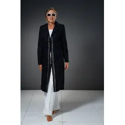BOUCLÉ MODA Ženski mantil Linija, Crni