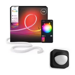 Philips - LED RGBW prigušiva spoljna LED traka Hue NEON 5m LED/30W/230V + senzor pokreta