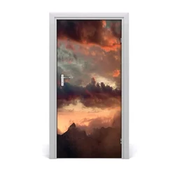 tulup.si Samolepilni tapete na vratih Sunset gora 95x205 cm