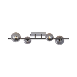 Wofi 7014-405W - LED plafonski luster VILLA 4xG9/3W/230V crna
