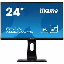 IIYAMA Monitor Prolite/ 24 1920x1080/ 13cm Height Adj. Stand/ Pivot/ VA panel/ 250cd/m2/ VGA/ DisplayPort/ HDMI/ 4ms/ Speakers (23/6 VIS)
