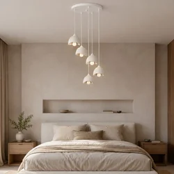 Opviq luster VEGAS-20-5-50-T-9016, 5 × E27, beli
