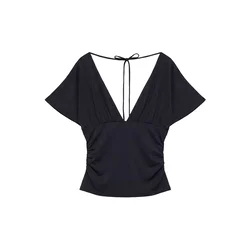 Pull&Bear Majica črna
