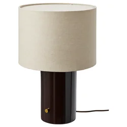 HALGATT Stona lampa, podesivog intenziteta bež/smeđa keramika, 49 cm