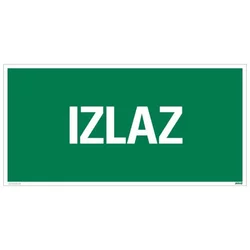 Znak - izlaz - 150x300mm