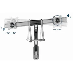 GEMBIRD Nosač MA-WA2-02 dupli/ za monitor/ 17-32/ zidni