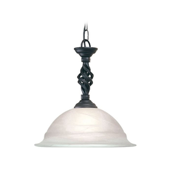 Elstead PB-P-BLACK - Luster na lancu PEMBROKE 1xE27/60W/230V